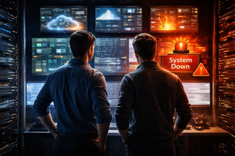 IT-Krisenszenario mit Cloud-Infrastruktur